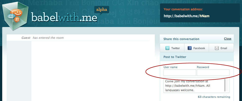 Even the well designed service BabelWith.me does it.